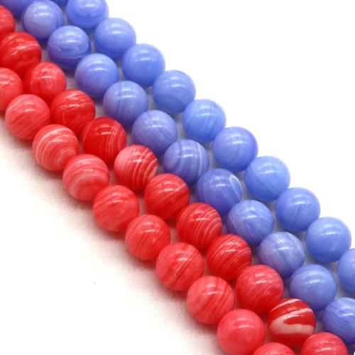 Cuentas Individuales de piedras preciosas, Esférico, Bricolaje & diverso tamaño para la opción, más colores para la opción, longitud:aproximado 38 cm, Vendido por Sarta