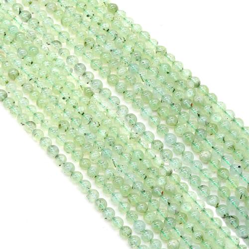 Abalorio De Prehnita, Esférico, Bricolaje & diverso tamaño para la opción, verde, longitud:aproximado 38 cm, Vendido por Sarta