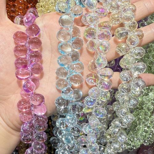 Teardrop Crystal Beads, plated, DIY & faceted Approx 