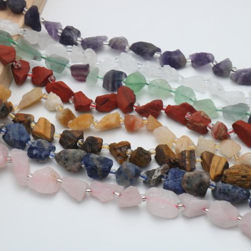 Single Gemstone Beads, irregular, polished, DIY 