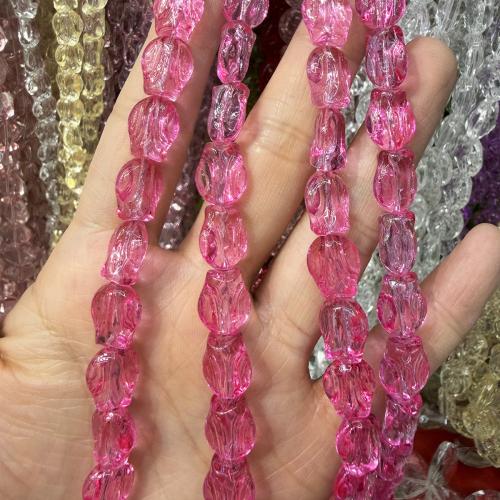 Flower Crystal Beads, Tulip, stoving varnish, DIY Approx [