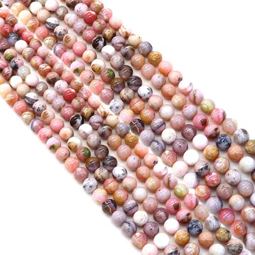 Opal Beads, Pink Opal, Round, DIY Approx 38 cm 
