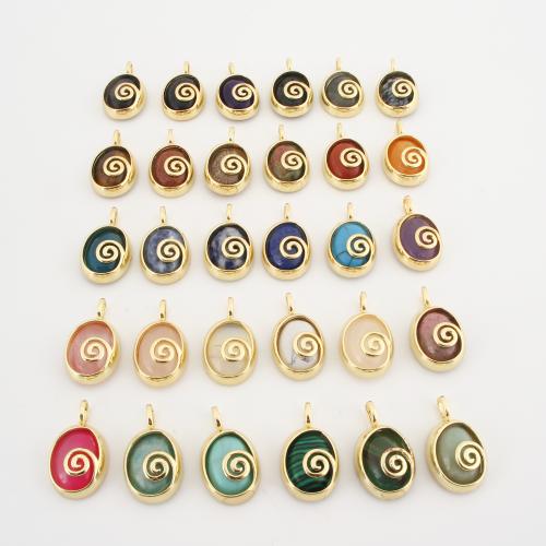 Pendentif bijoux de pierre gemme, Placage de couleur d'or, DIY, plus de couleurs à choisir Vendu par PC