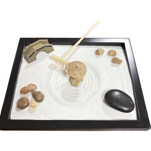 Resin Zen Sandbox Ornament, vintage & DIY 