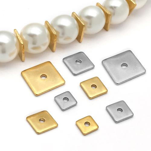 304 Stainless Steel Washer, Square, Vacuum Ion Plating, DIY 