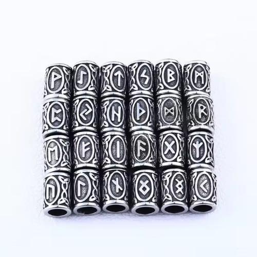 Edelstahl Rohr Perlen, 304 Edelstahl, Vintage & DIY & Emaille, originale Farbe, 10x14mm, Bohrung:ca. 6mm, 24PCs/setzen, verkauft von setzen