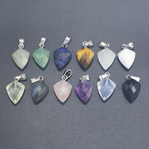 Gemstone ювелирные изделия Кулон, Полудрагоценный камень, Ромб, полированный, DIY & различные материалы для выбора & граненый продается PC