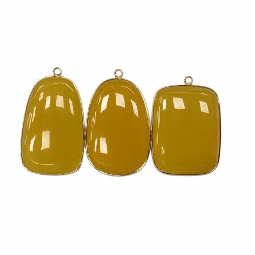 Yellow Agate Pendant, DIY 