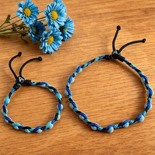 lave volcanique Collier et bracelet, avec Corde de parachute, fait à la main, bijoux de mode & unisexe & styles différents pour le choix, Vendu par PC[