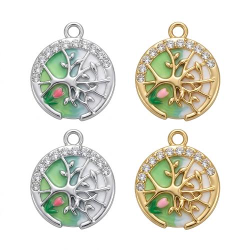 Polymer Clay Zinc Alloy Pendants, with Zinc Alloy, plated, DIY & enamel & with rhinestone Approx 2mm [
