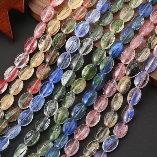 Oval Crystal Beads, polished, DIY Approx [
