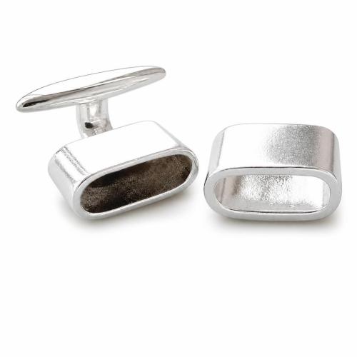 Zinklegierung Lederband Verschluss, plattiert, keine, 23x22.5x10mm, 18x10mm, verkauft von setzen
