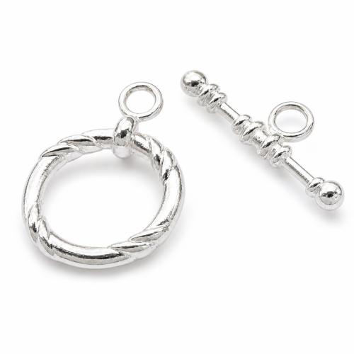 Zinc Alloy Toggle Clasp, Round, single-strand & twist cadmium free  Approx 3mm 