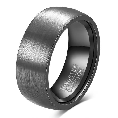 Tungsten Steel Finger Ring, plated, Unisex US Ring 