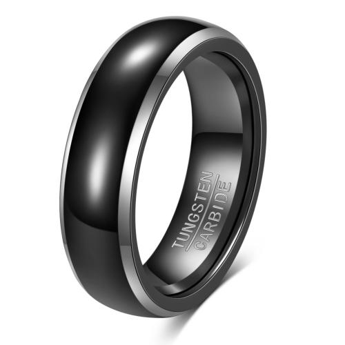 Tungsten Steel Finger Ring, plated, Unisex US Ring 