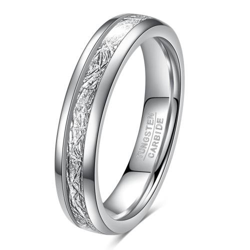 Tungsten Steel Finger Ring, polished, Unisex  original color, US Ring 