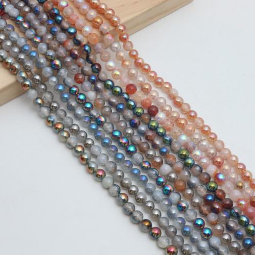 Single Gemstone Beads, Round, plated, DIY & smooth 