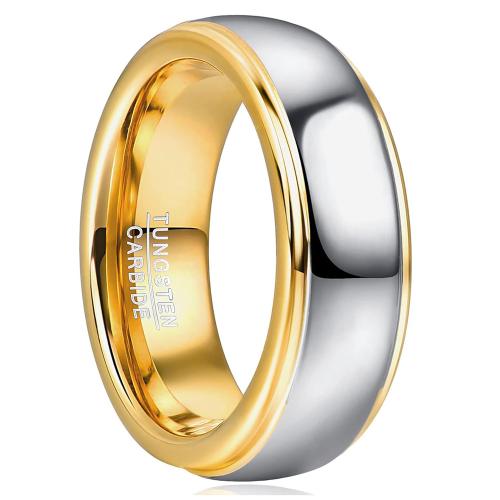 Wolfram Stahl Fingerring, plattiert, unisex & verschiedene Größen vorhanden, keine, Größe:6-12, verkauft von PC