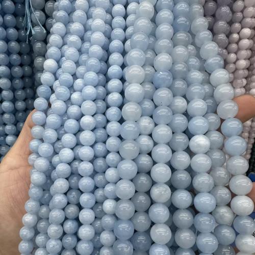 Perles aigue-marine, Rond, teints & DIY & normes différentes pour le choix Environ 38 cm, Vendu par brin