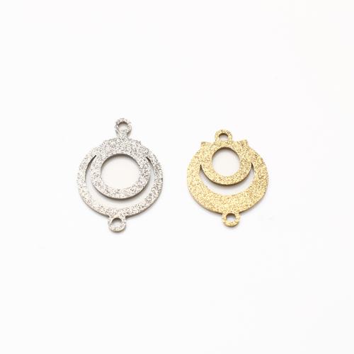 Stainless Steel Charm Connectors, 304 Stainless Steel, plated, DIY & hollow 