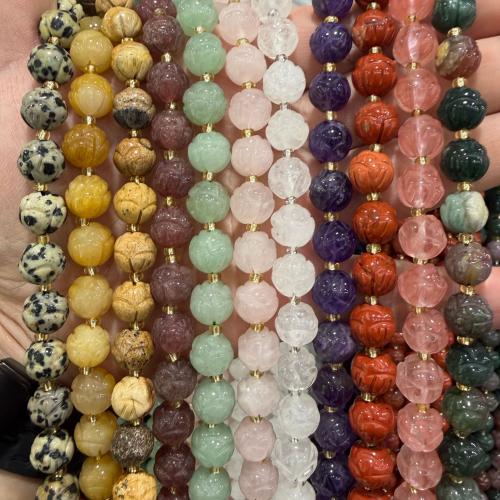 Single Gemstone Beads, Lotus, polished, DIY 10mm, Approx 