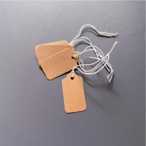 Label Tag, Kraft, with Nylon Cord 