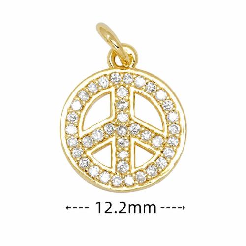 Cubic Zirconia Micro Pave Brass Pendants, Airplane, plated, DIY & micro pave cubic zirconia 