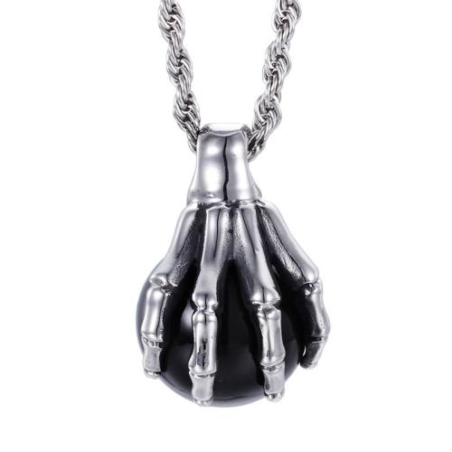Stainless Steel Pendants, 304 Stainless Steel, with Resin, Claw, DIY 