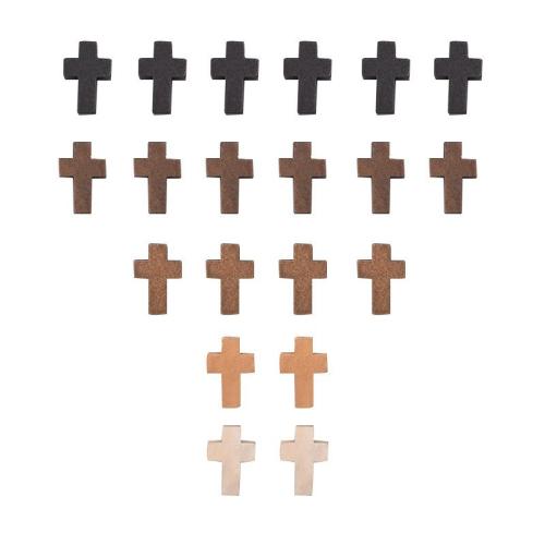 Painted Wood Pendants, Cross, vintage & DIY [