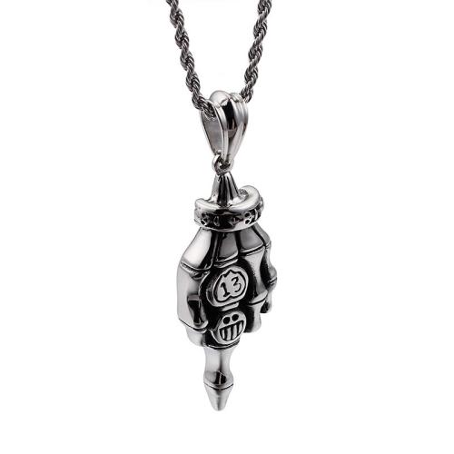 Titanium Steel Pendants, punk style & DIY, original color 