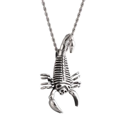 Titanium Steel Pendants, Scorpion, DIY, original color 