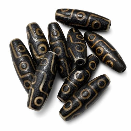 Abalorios Tibetanos Dzi de Ágata, Ágata Tibetana, Bricolaje, 30mm, Vendido por UD[