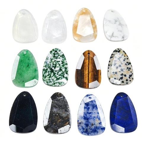 Gemstone Jewelry Pendants, Teardrop, DIY & faceted 