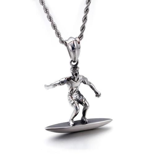 Titanium Steel Pendants, Character, DIY, original color 