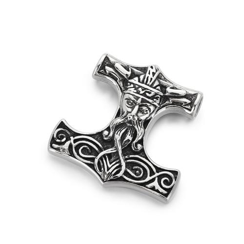 Titanium Steel Pendants, Hammer of Thor, vintage & DIY original color 