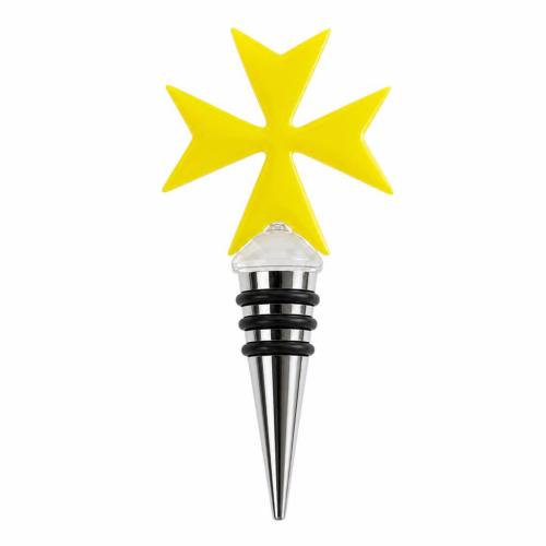 Lampwork Bottle Stopper, with Zinc Alloy, Flower 