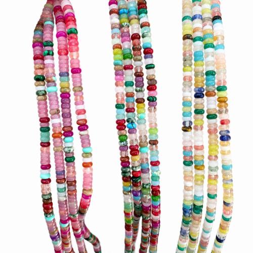 Perles de pierre gemme unique, abaque, poli, DIY, plus de couleurs à choisir Environ 38 cm, Vendu par brin