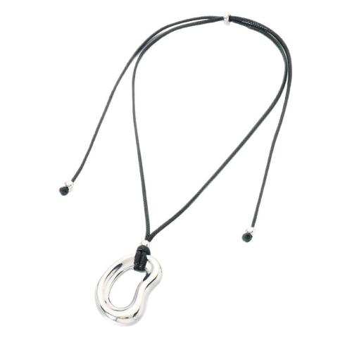 304 Stainless Steel Necklace, with Wax Cord, plated, for man & hollow Approx 70 cm 