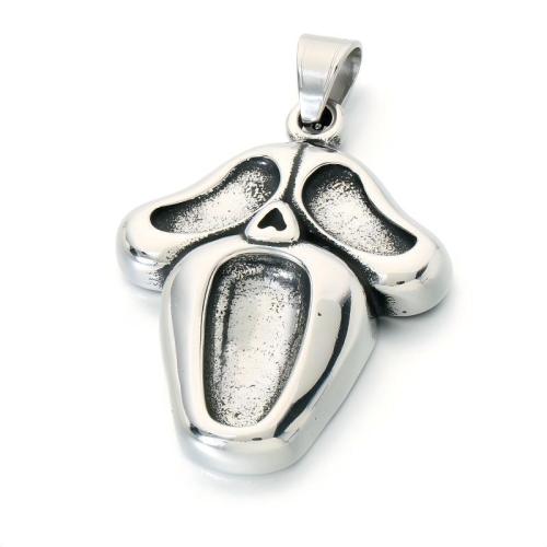 Stainless Steel Pendants, 304 Stainless Steel, plated, vintage & DIY 