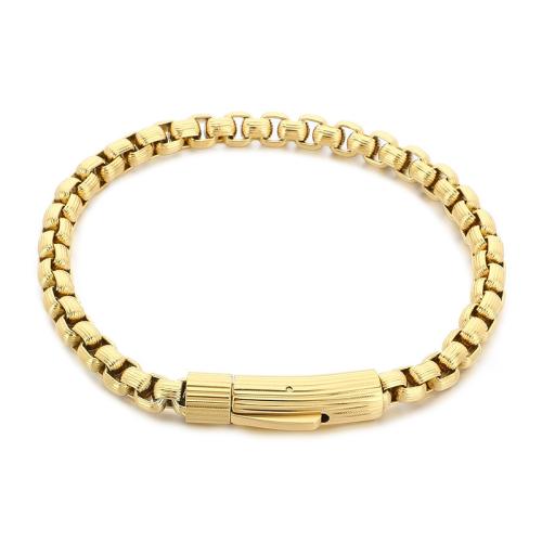 Titanium Steel Bracelet, plated, fashion jewelry & Unisex Approx 22 cm 