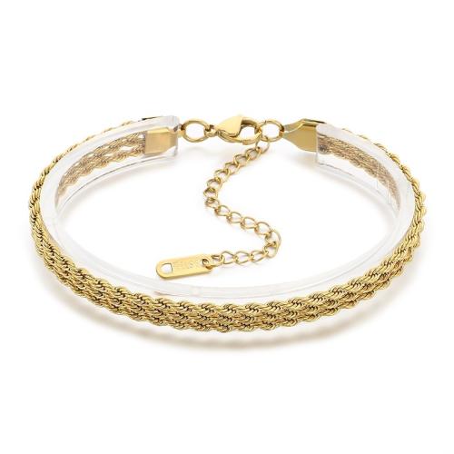 Titanium Steel Bracelet, plated, fashion jewelry & Unisex Approx 19.5 cm 