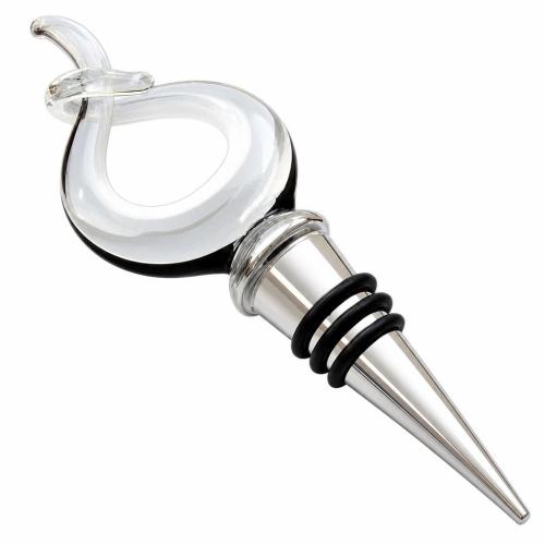 Lampwork Bottle Stopper, with Zinc Alloy 