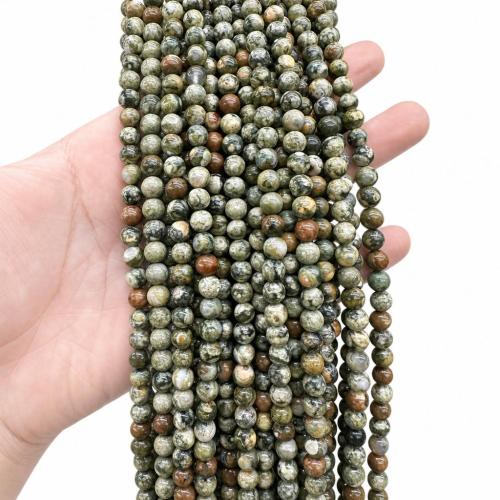 Perles de Oiseau Pierre, Jaspe Kambaba, Rond, DIY & normes différentes pour le choix Environ 38 cm, Vendu par brin[
