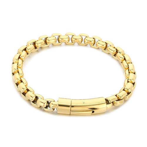 Titanium Steel Bracelet, plated, fashion jewelry & Unisex 