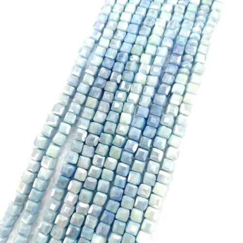 Glass Beads, Square, DIY Approx 