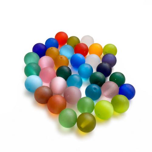 Cats Eye Beads, Round, frosted, DIY 16mm 