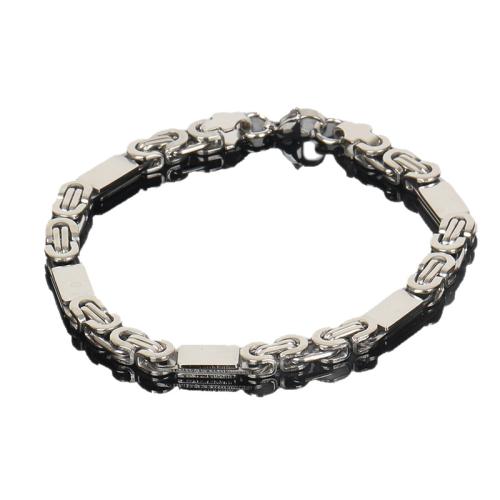 304 Stainless Steel Bracelet and Necklace, plated, fashion jewelry & for man Approx 55 cm, Approx 23 cm 