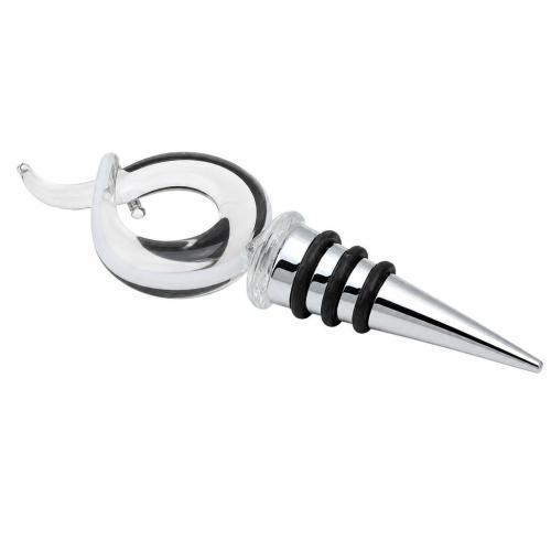Lampwork Bottle Stopper, with Zinc Alloy, handmade, 122mm 