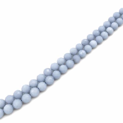 Бусины из одного камня, Angelite, DIY, светло-синий, 6mm, продается Strand