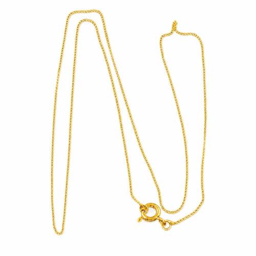 laiton collier de chaîne, Placage, unisexe, plus de couleurs à choisir, 1.2mm Environ 18 pouce, Vendu par PC[